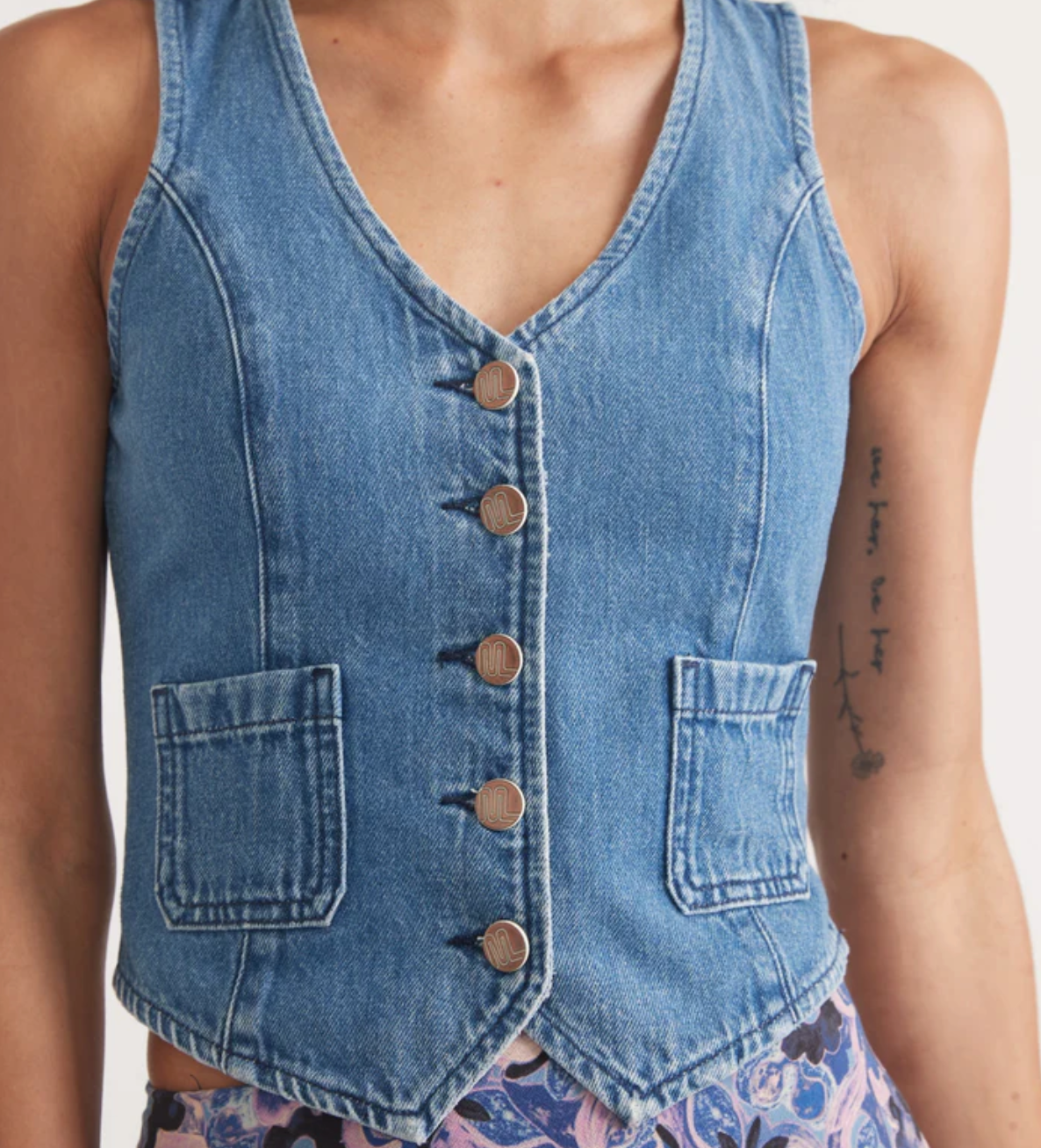 Daisy Denim Vest