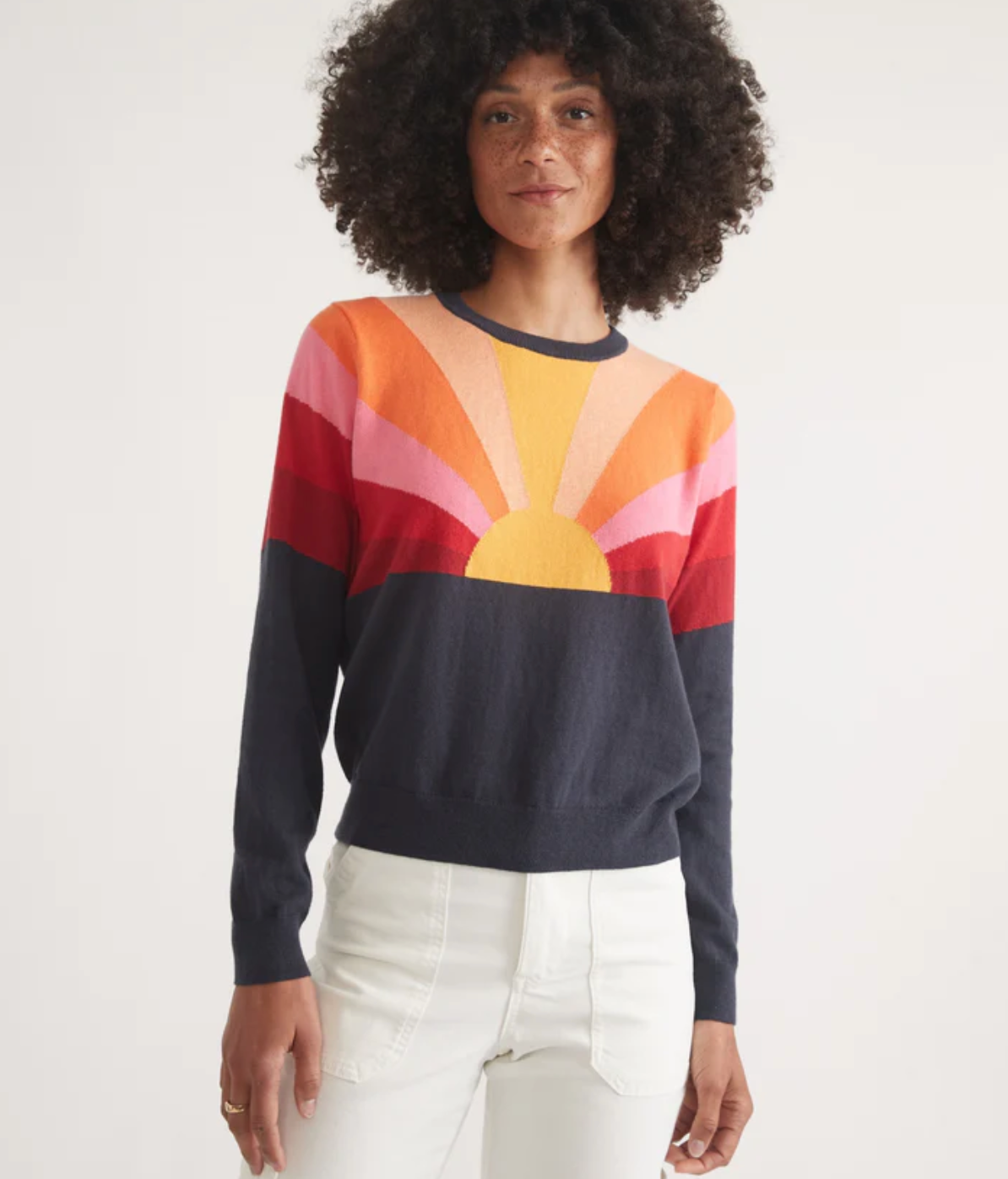 Sunset Icon Sweater | Navy Sunset