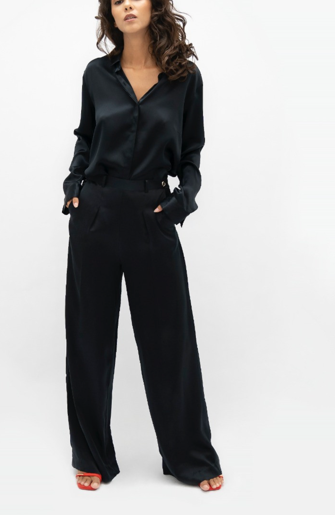 Branson - Wide Leg Pants |Black