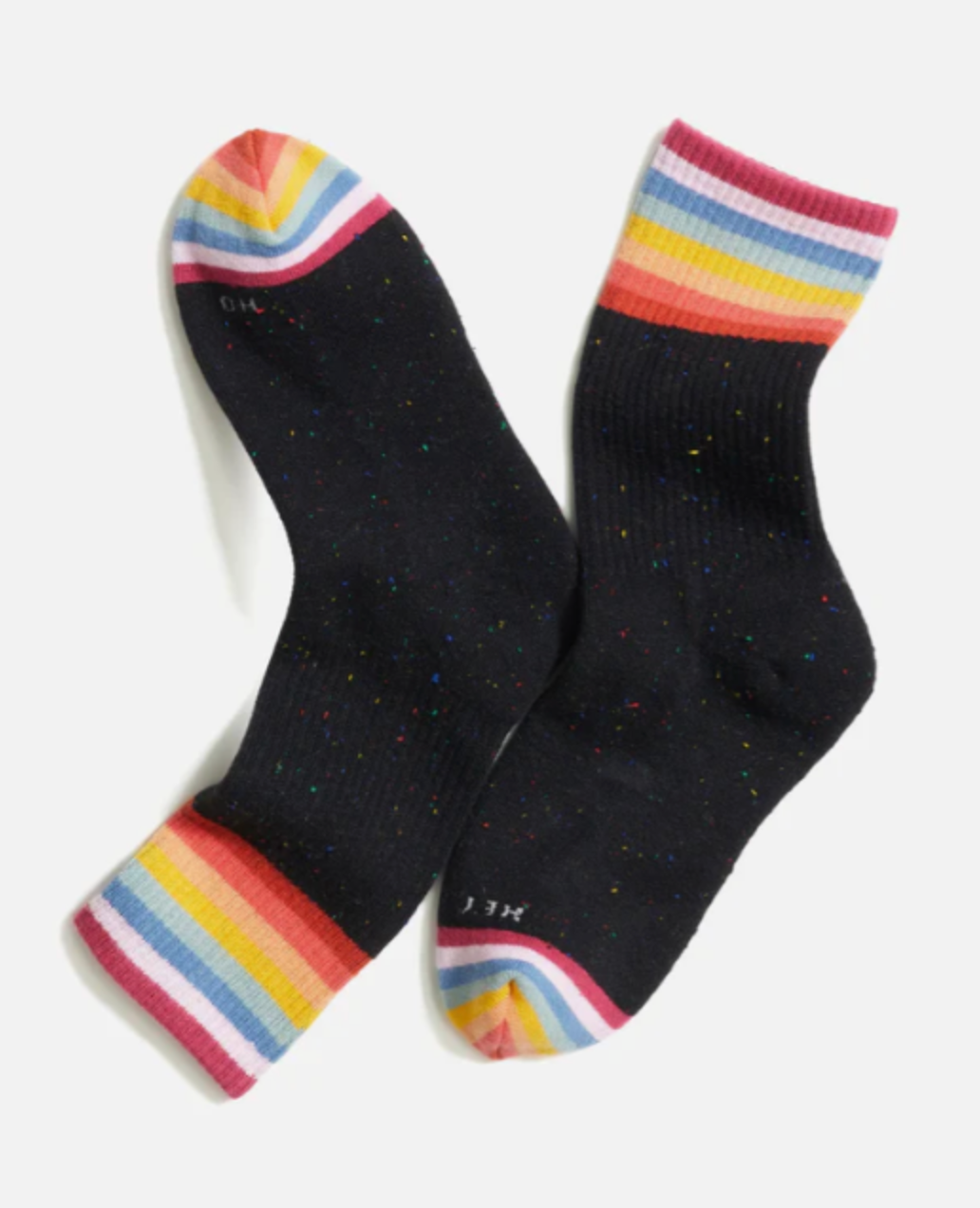 Boot Socks | Black Rainbow