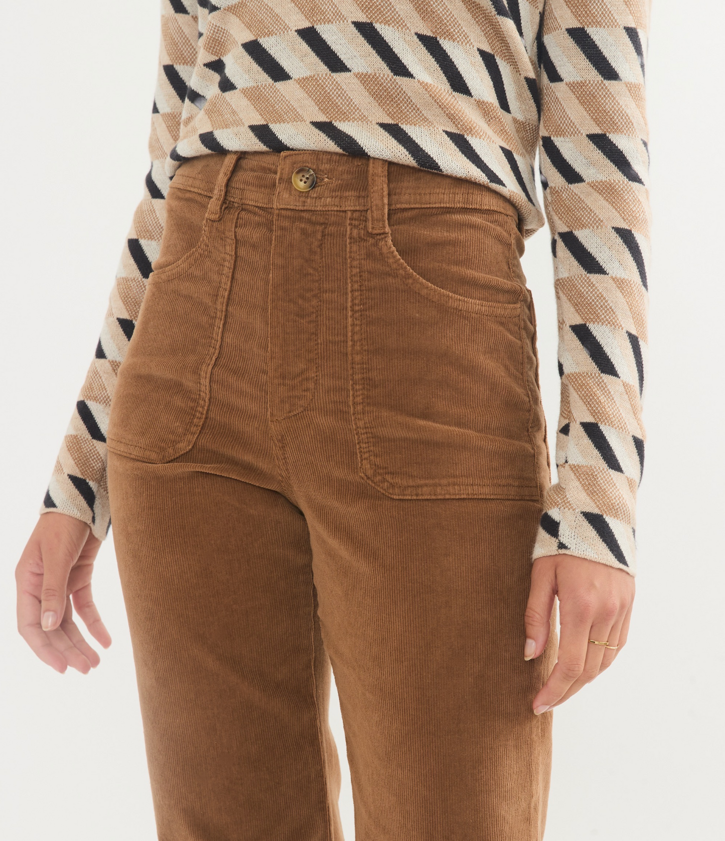 Bridget Corduroy Flare | Rust