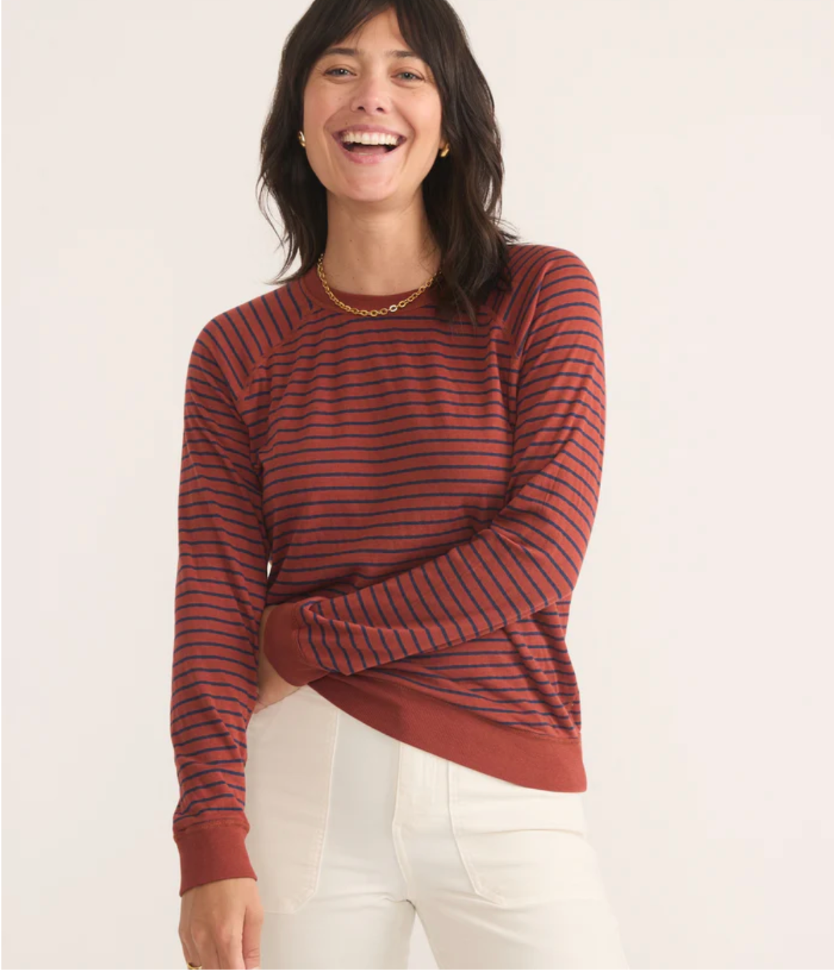 Reversible Raglan Sweater | Deep Clay