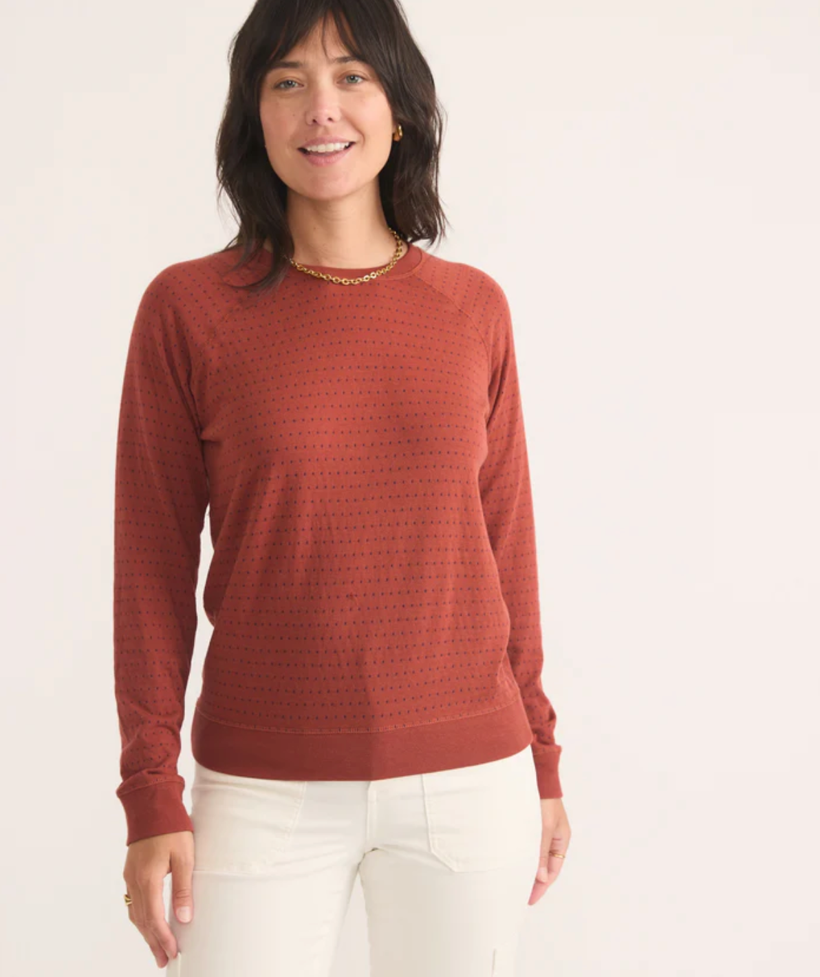 Reversible Raglan Sweater | Deep Clay