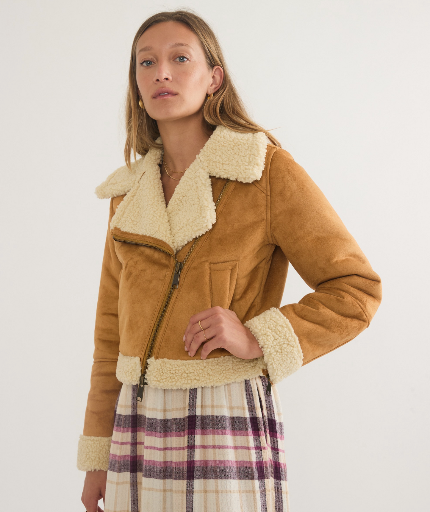 Sherpa Moto Jacket | Chestnut