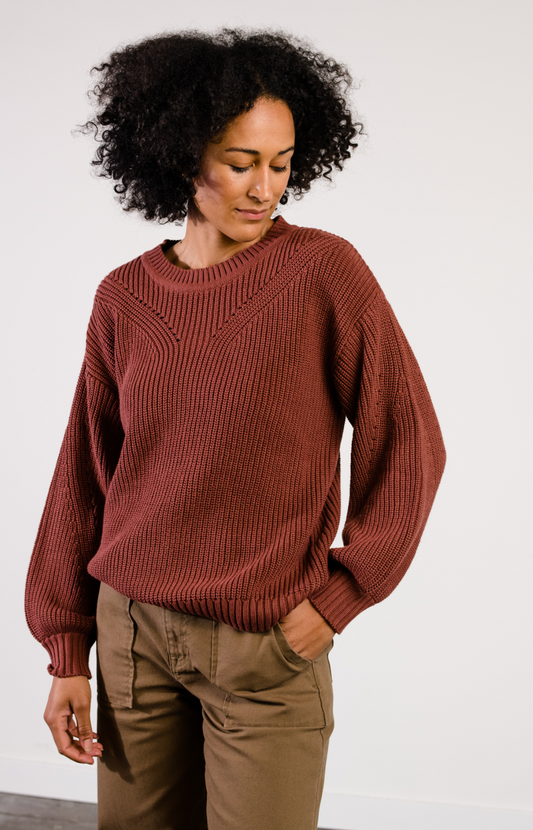 Sarah Billow Sleeve Sweater | Sable