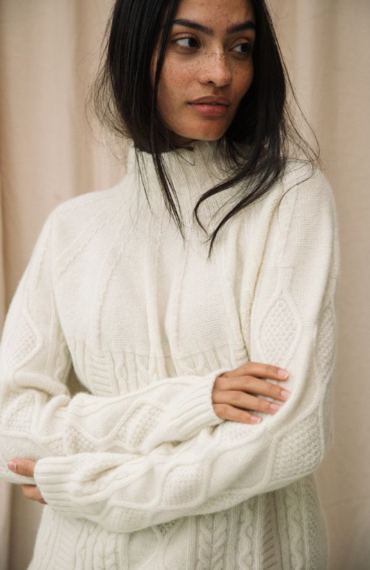 Morina Lambswool Jumper | White