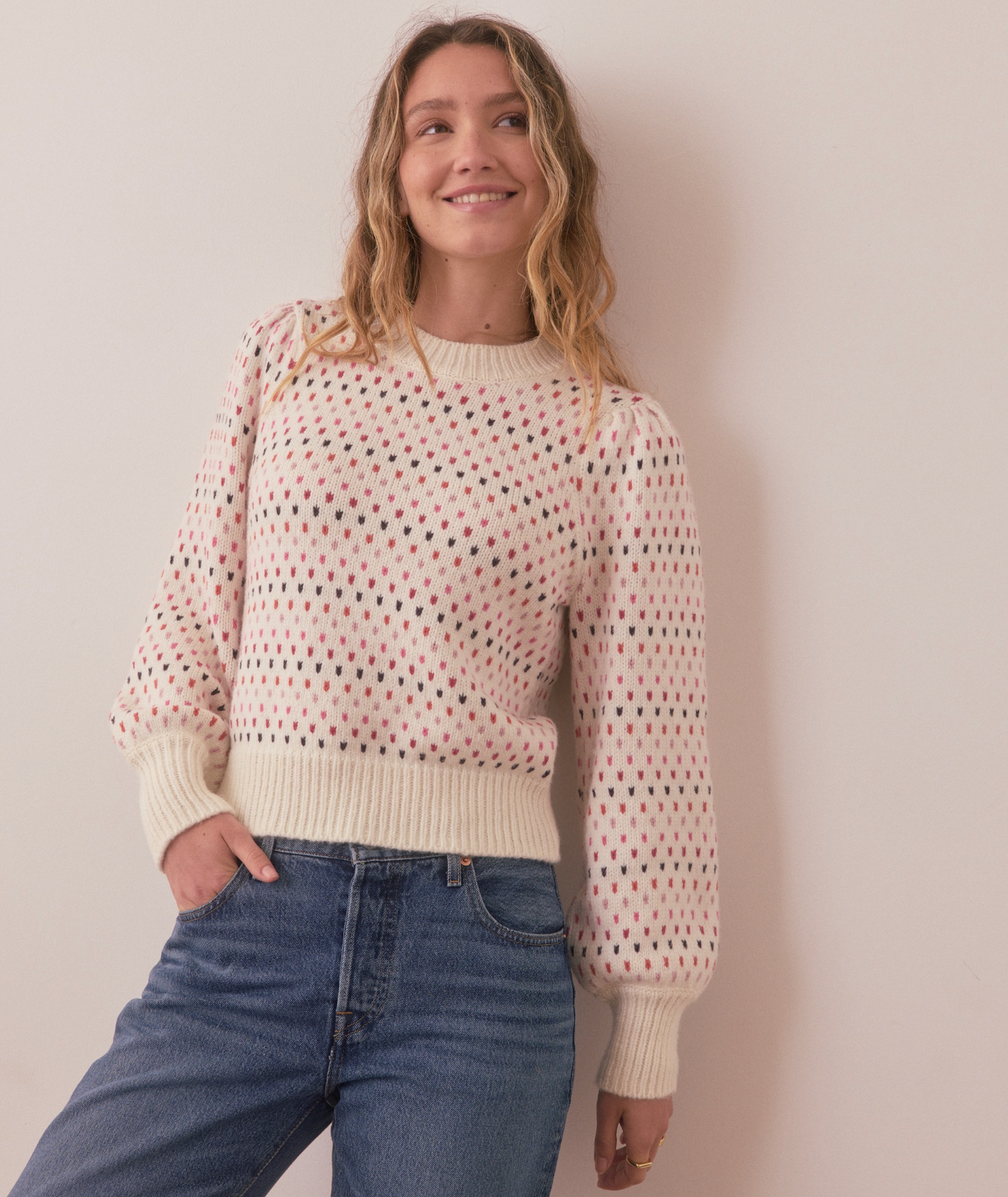 Alma Puff Sleeve Sweater | Warm