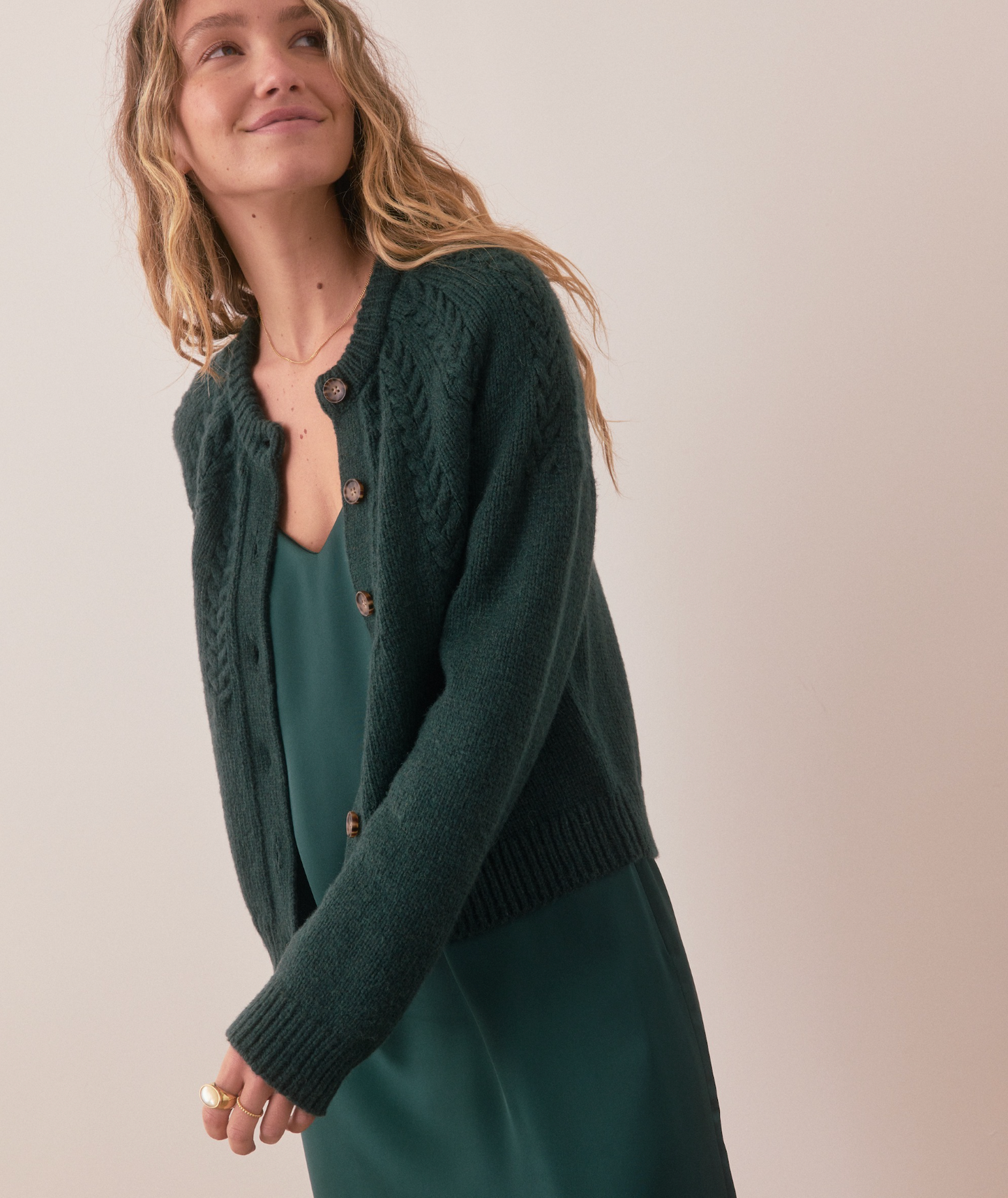 Everly Cable Cardigan | Green Gables