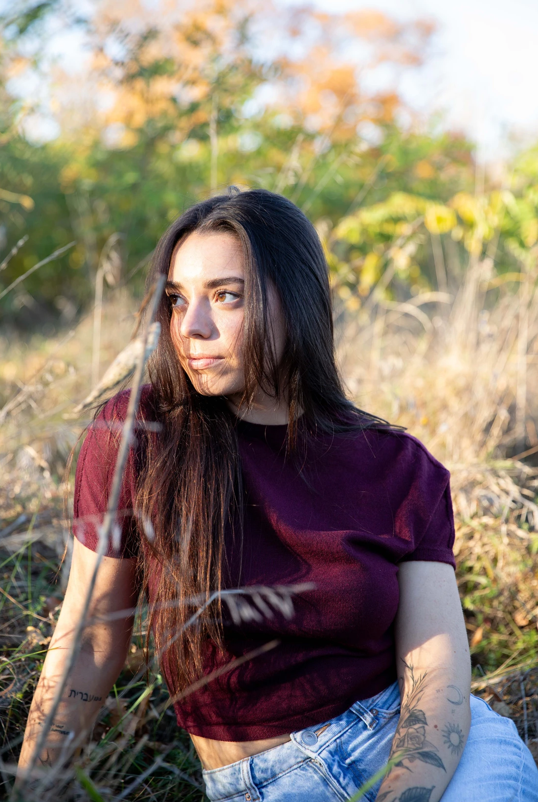 Merino Tee | Maroon