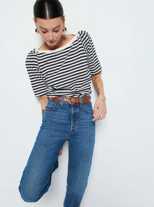 Deana Stripe Envelope T-Shirt