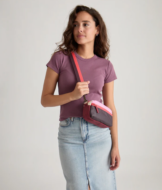 Wine Color Block Fannypack