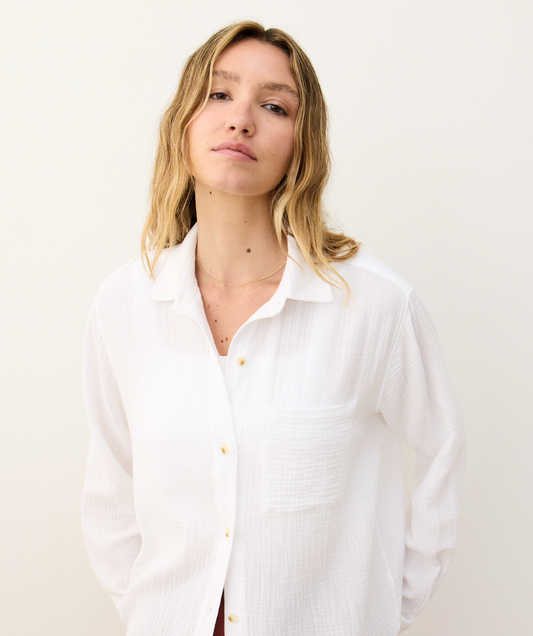 Jane Relaxed Double Cloth Shirt