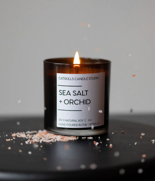 Sea Salt + Orchid Candle