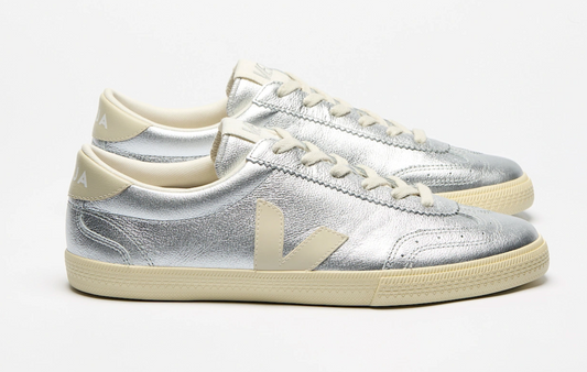 VEJA Volley O.T. Leather Silver Pierre