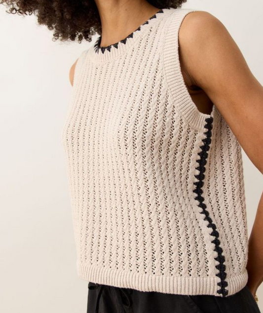 Clara Linen Sweater Vest