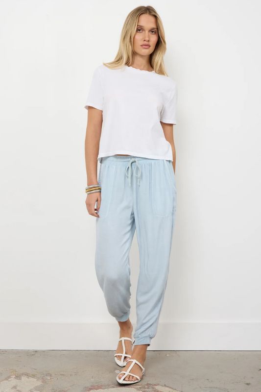 Hancock Twill Jogger | Silver