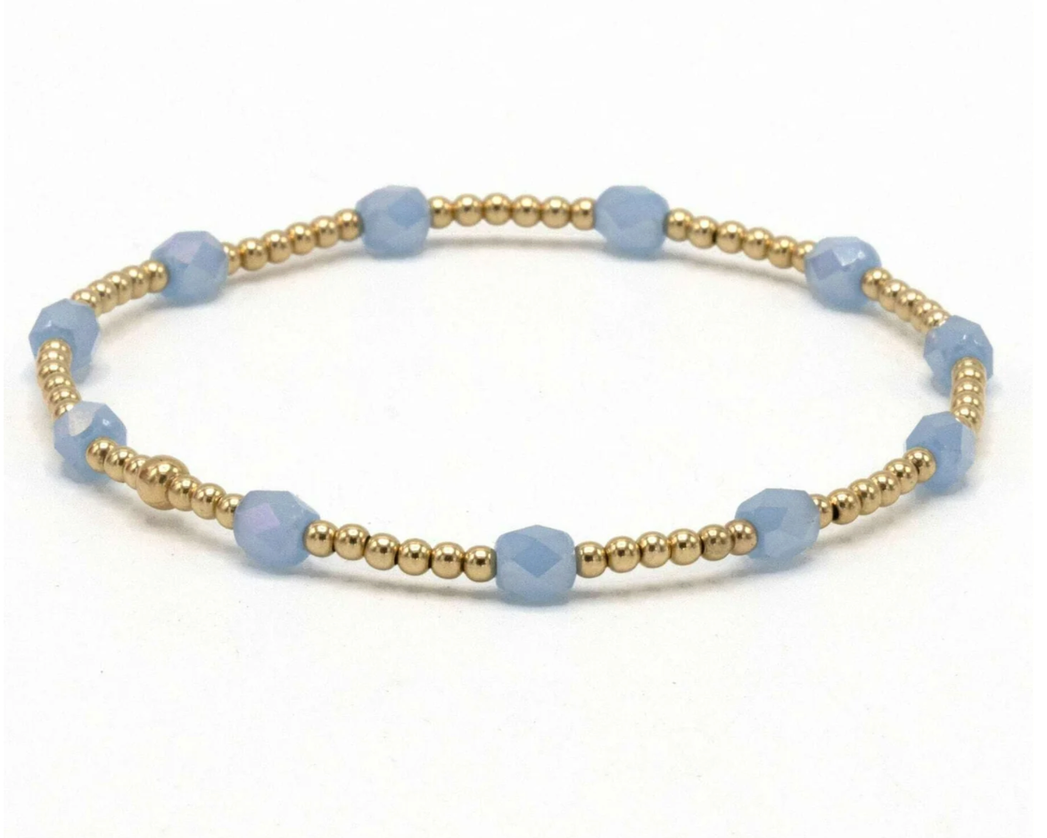 The Key West Gold-Filled and Waterproof Bracelet | Blue 7"