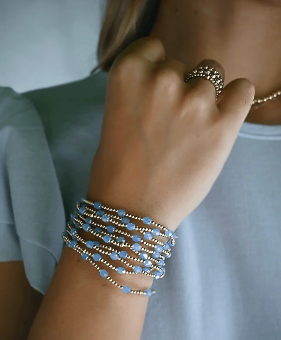 The Key West Gold-Filled and Waterproof Bracelet | Blue 7"