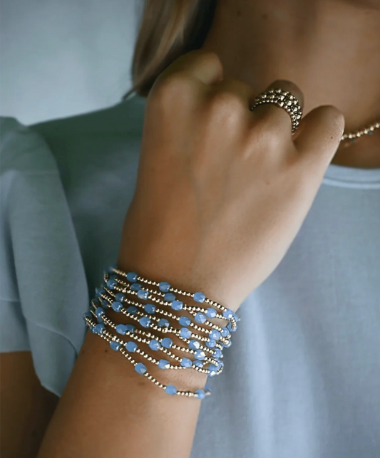 The Key West Gold-Filled and Waterproof Bracelet | Blue 7"