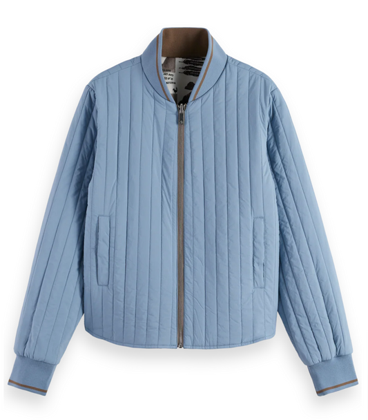 Scotch & Soda Reversible Printed & Quilted Bomber