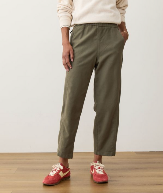 Jessie Barrel Leg Pant | Dusty Olive