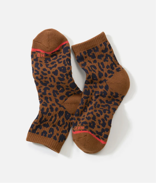 Quarter Crew Sock | Cheetah