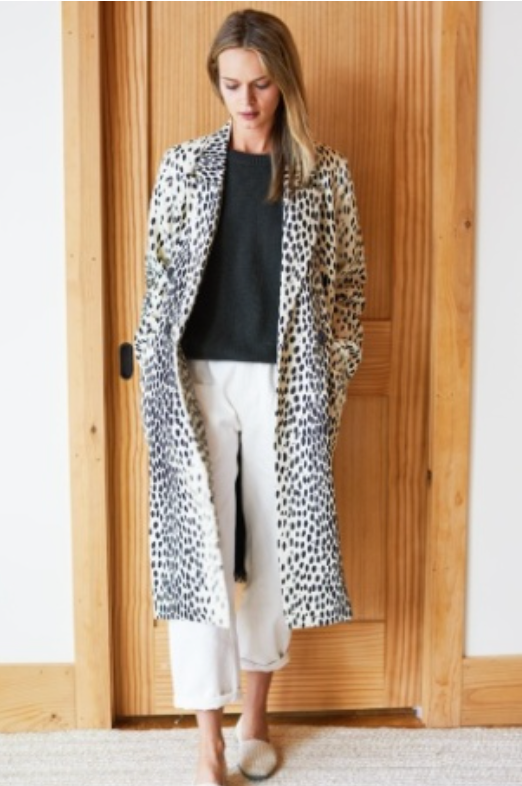 Emerson Fry Bowery Coat | Leopard Linen