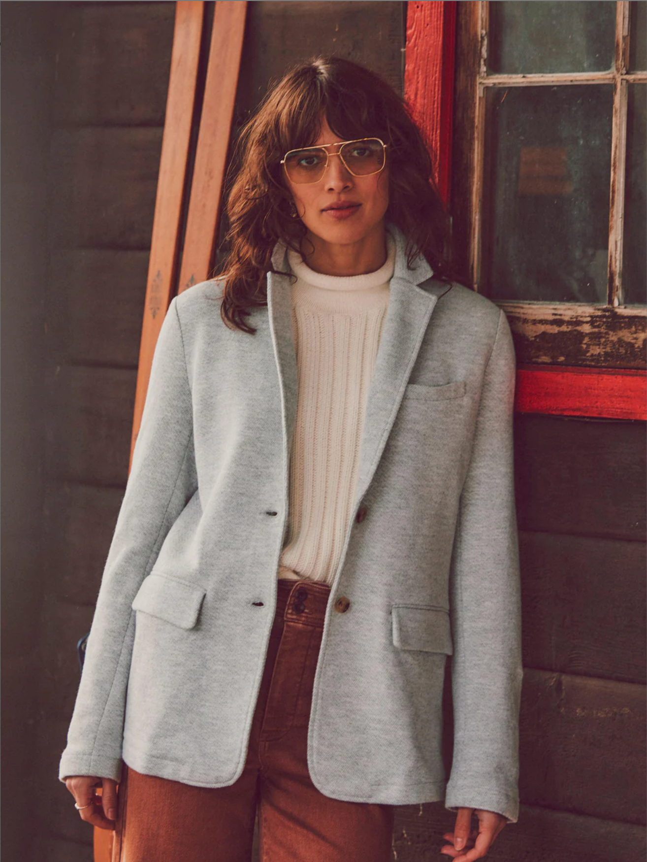 Inlet Knit Blazer | Heather Grey
