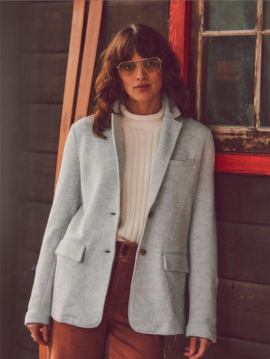 Inlet Knit Blazer | Heather Grey