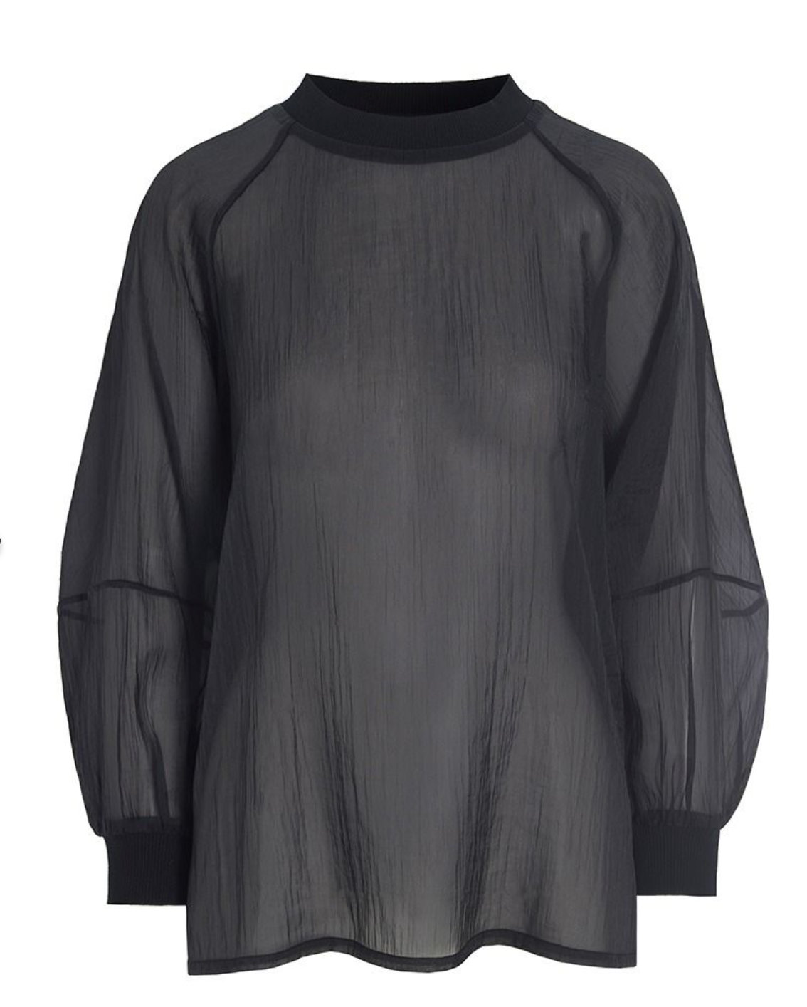 Sakasu Raglan Black Blouse