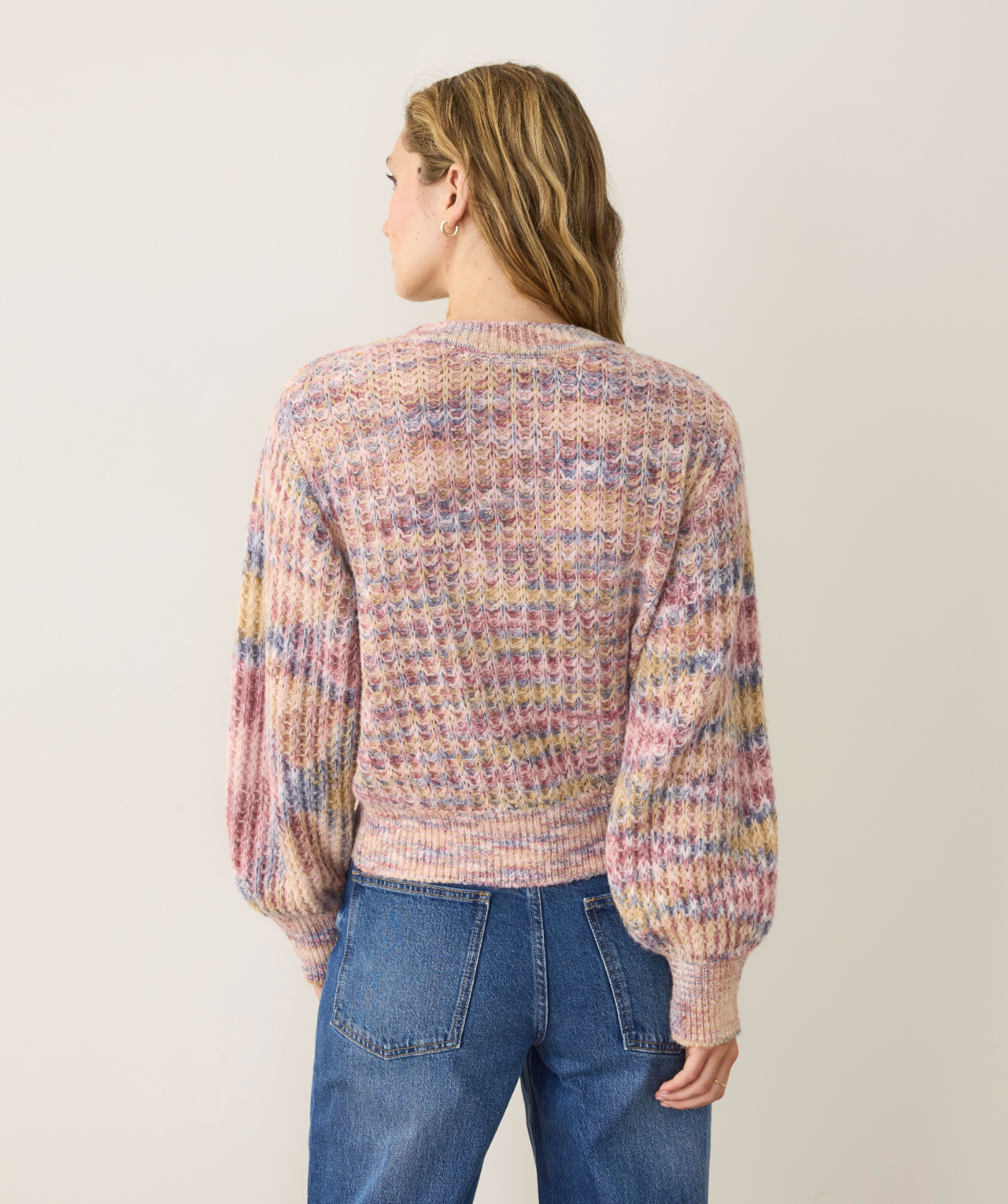 Alma Crewneck Sweater | Rose Multi