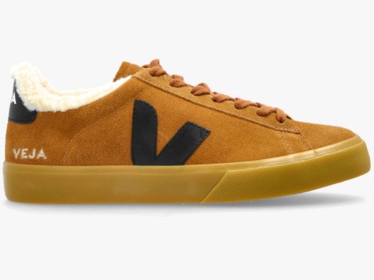 VEJA Campo Winter Suede | Camel Black Natural