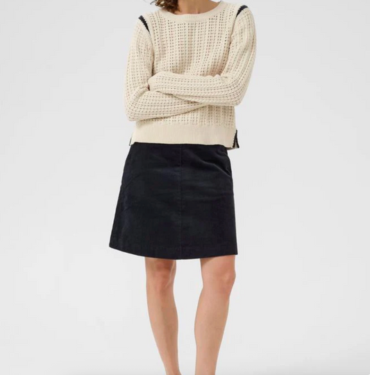 Selenia Pullover | Dark Navy/Whitecap Gray Stripe