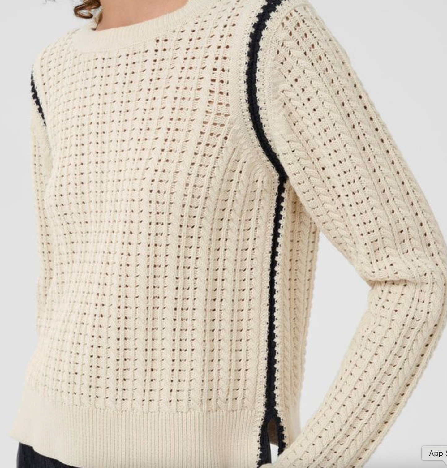 Selenia Pullover | Dark Navy/Whitecap Gray Stripe
