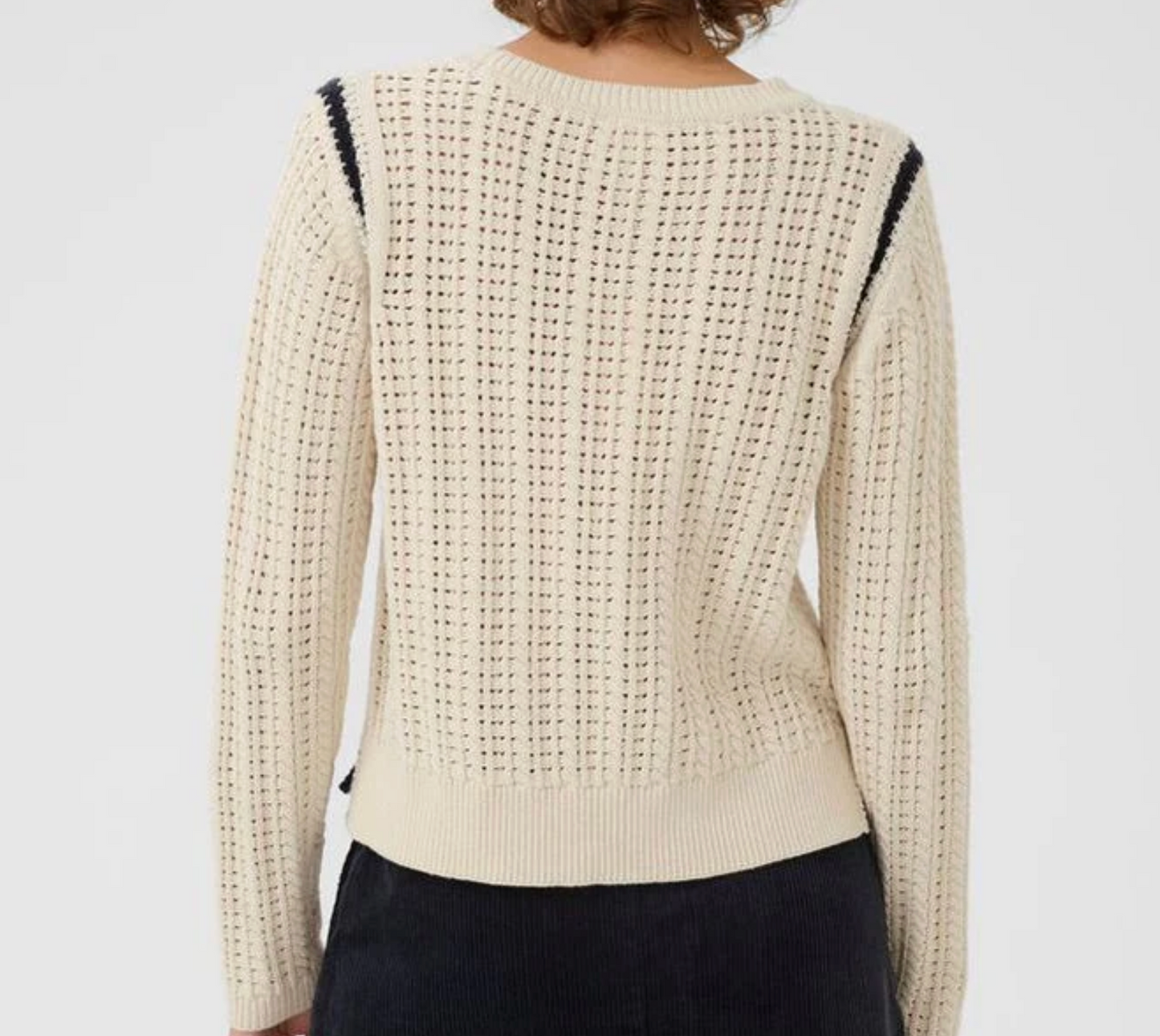 Selenia Pullover | Dark Navy/Whitecap Gray Stripe