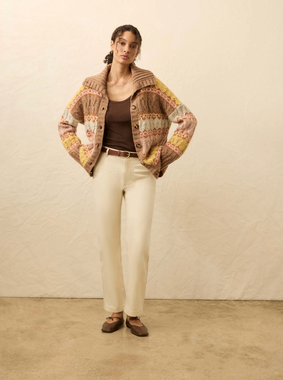 Highland Fairisle Cardigan | Lakeside Fairisle Haze
