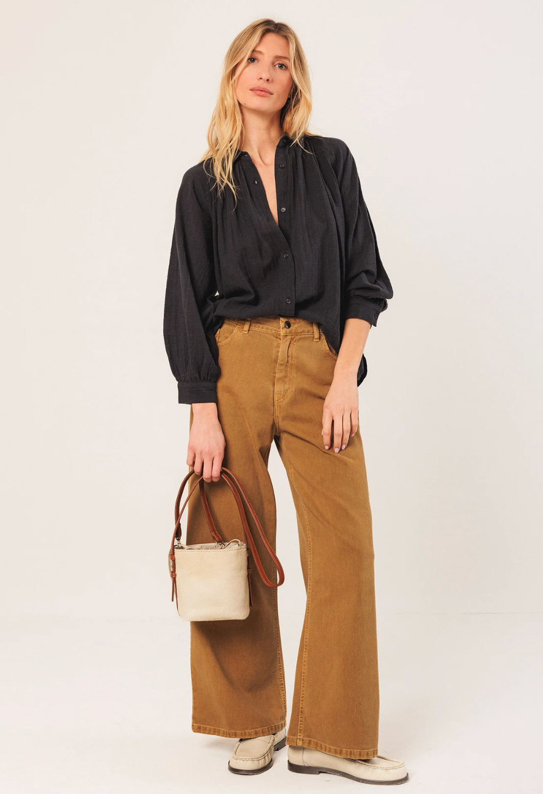 Leather Hand Tote Bag