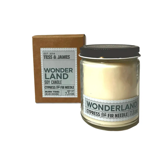 Tess and James Candle | Wonderland (Cypress + Fir Needle)
