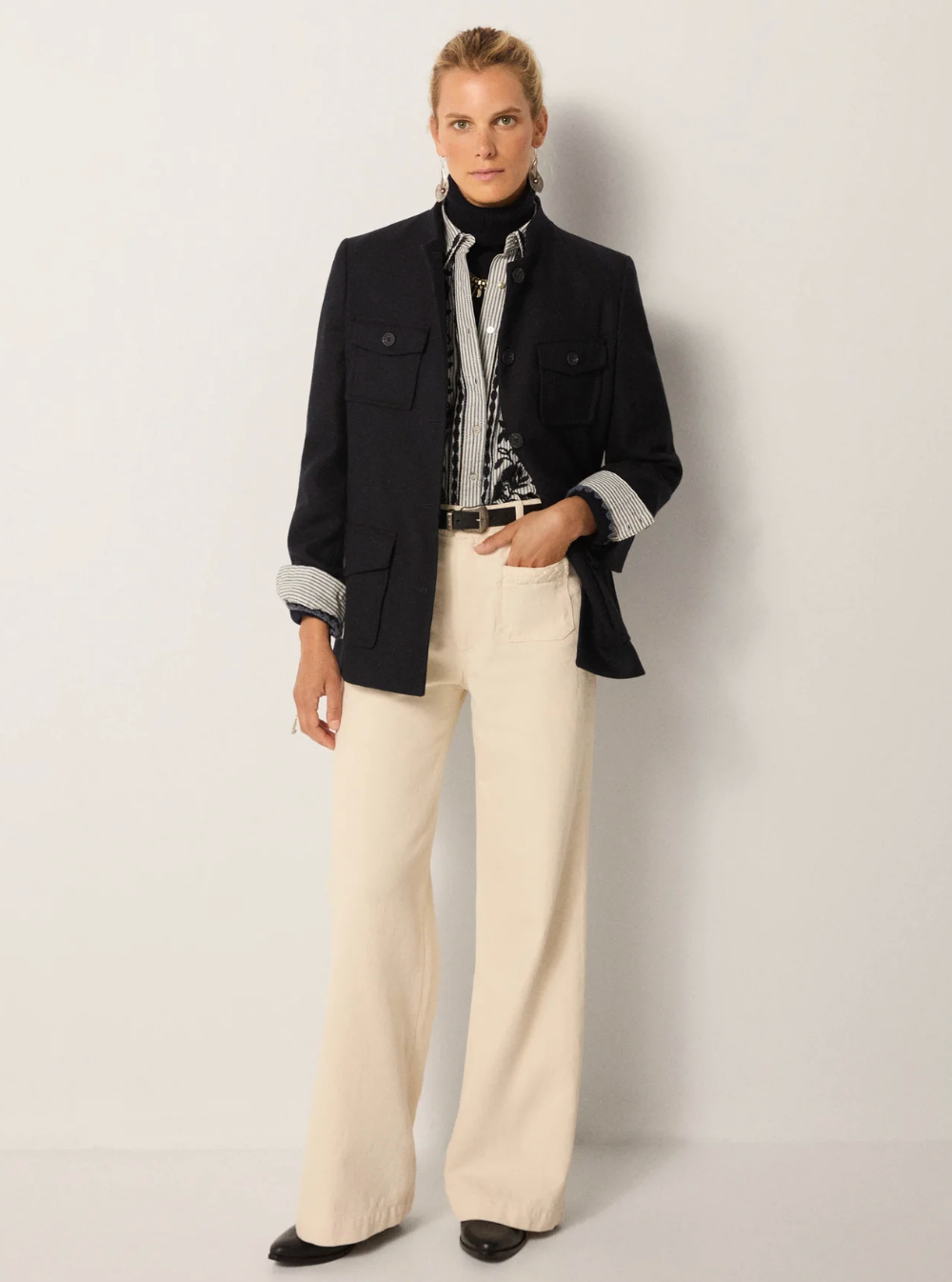 Lucien Army Jacket | Marine