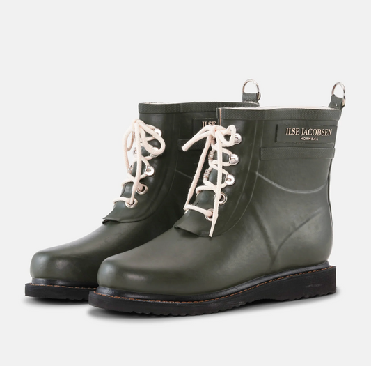 Ilse Jacobsen Rubber Rain Boots | Army