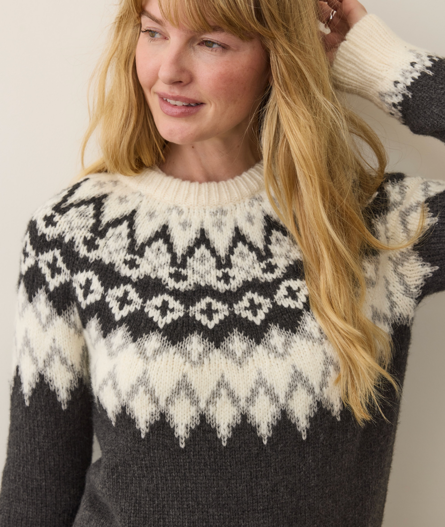 Fiorella Crewneck Sweater | Charcoal