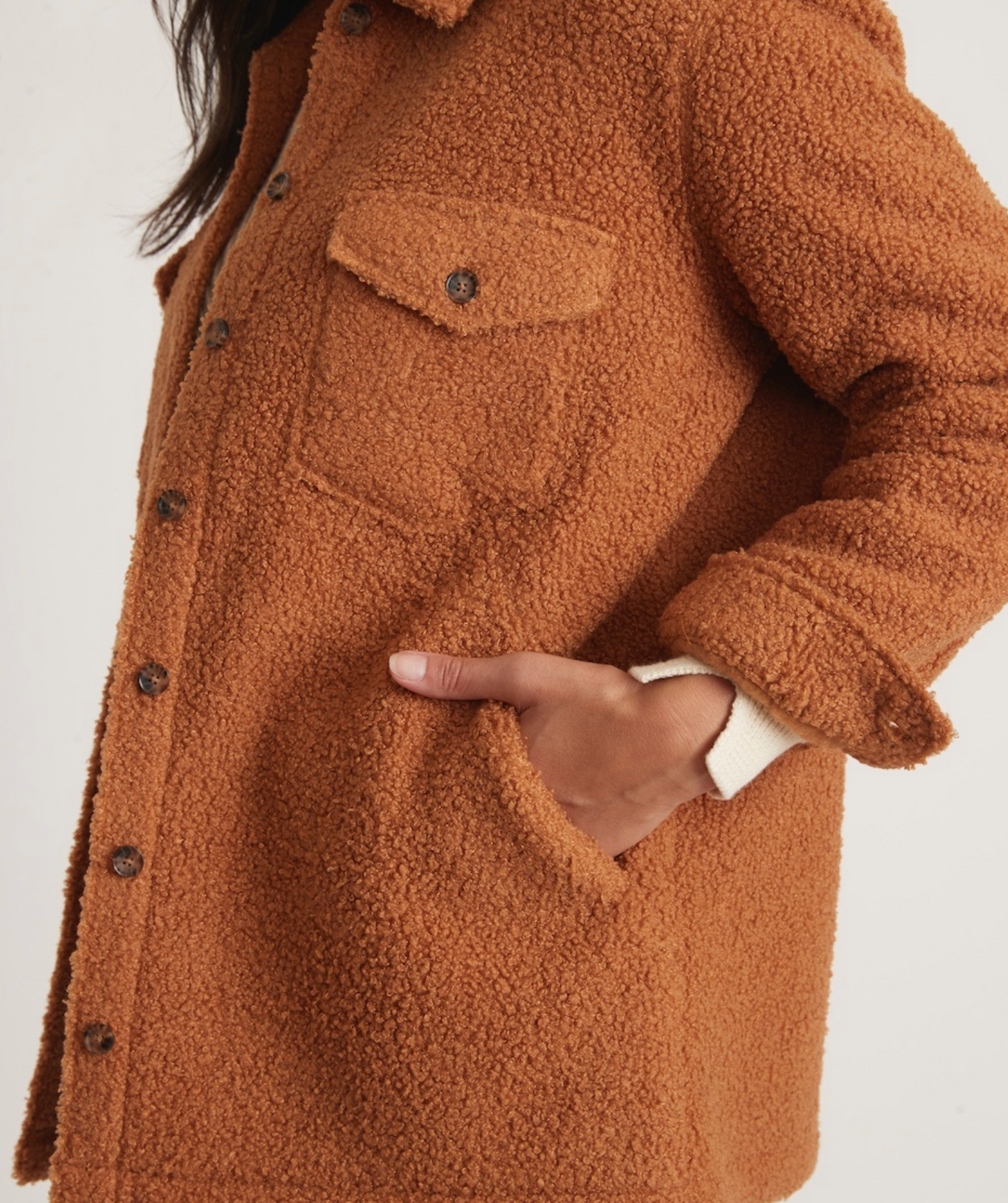 Eden Sherpa Overcoat |Cashew