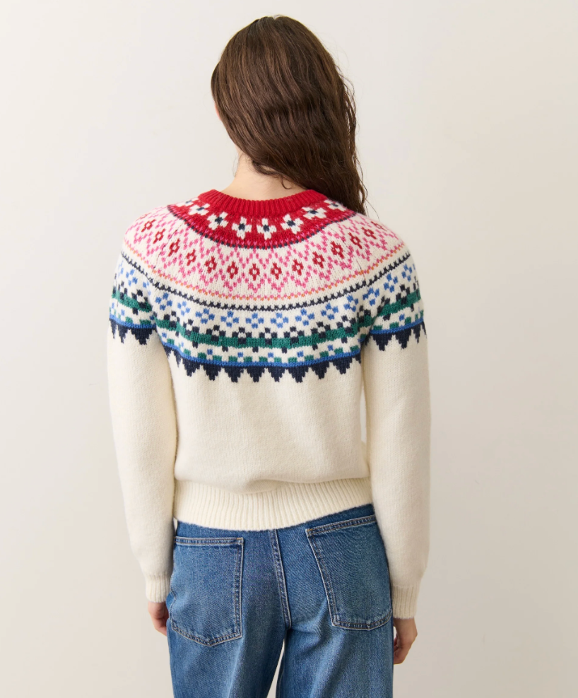 Fiorella Crewneck Sweater | Multi Fair Isle