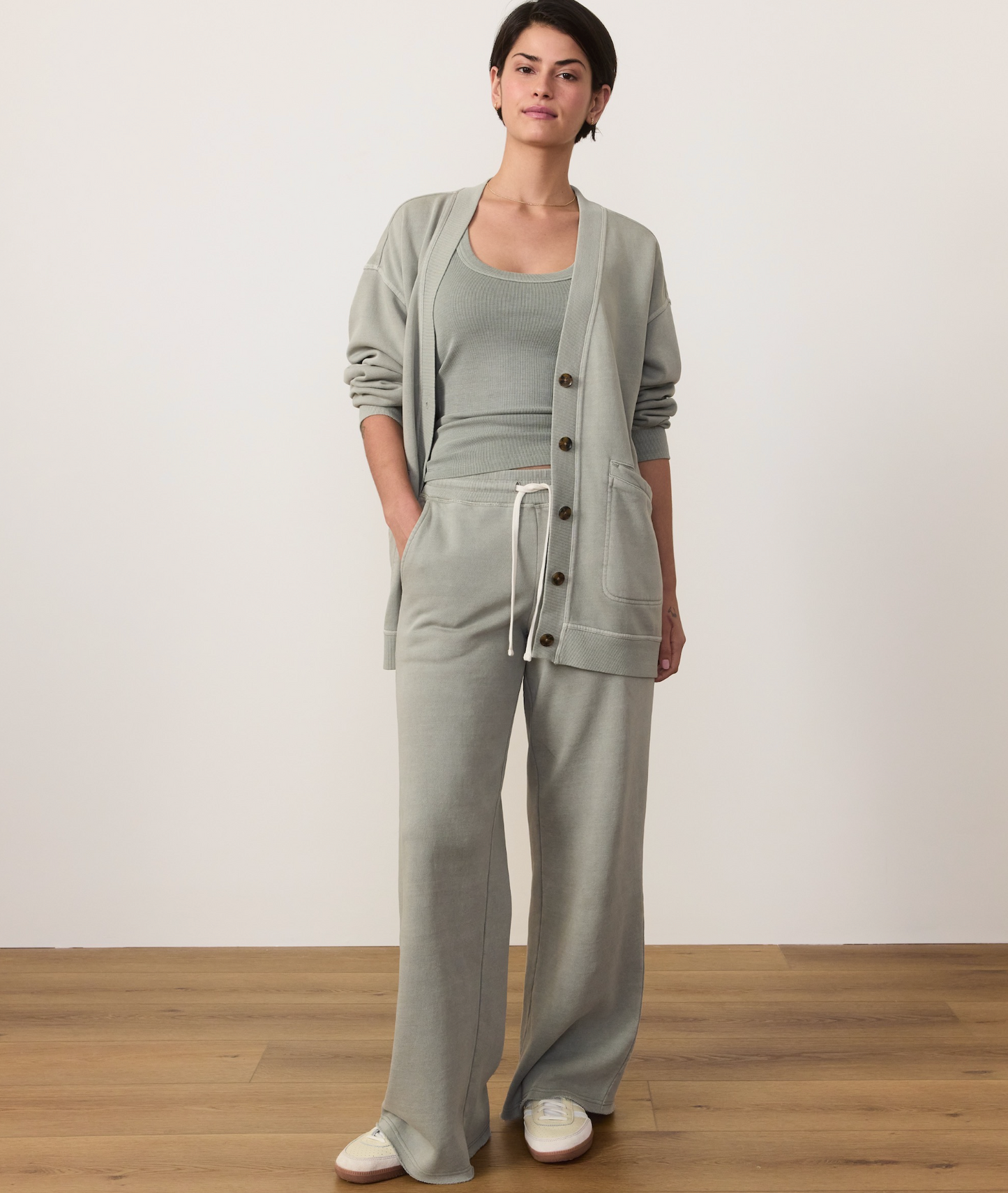 Cloud Nine Wideleg Sweatpants | Shadow