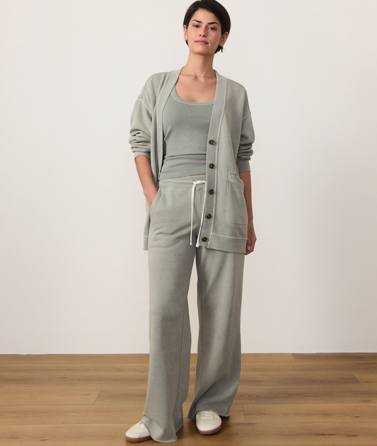 Cloud Nine Wideleg Sweatpants | Shadow