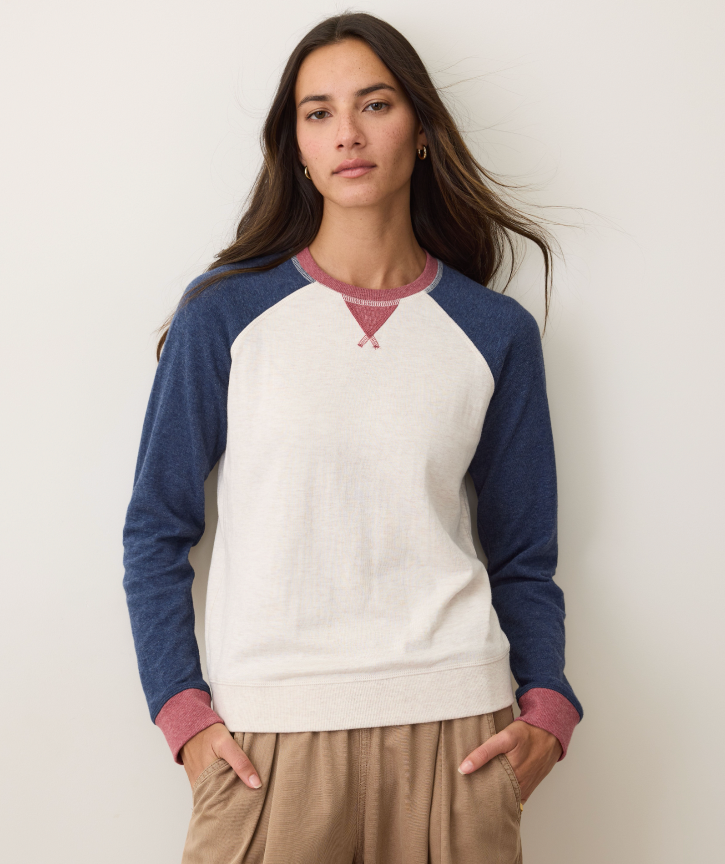 Varsity Raglan | Navy Colorblock