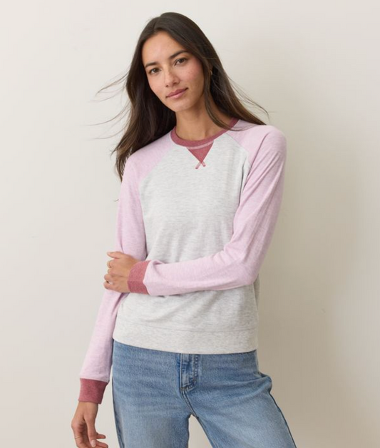 Varsity Raglan | Lilac Colorblock