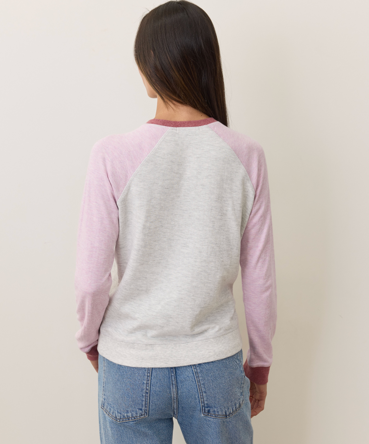 Varsity Raglan | Lilac Colorblock
