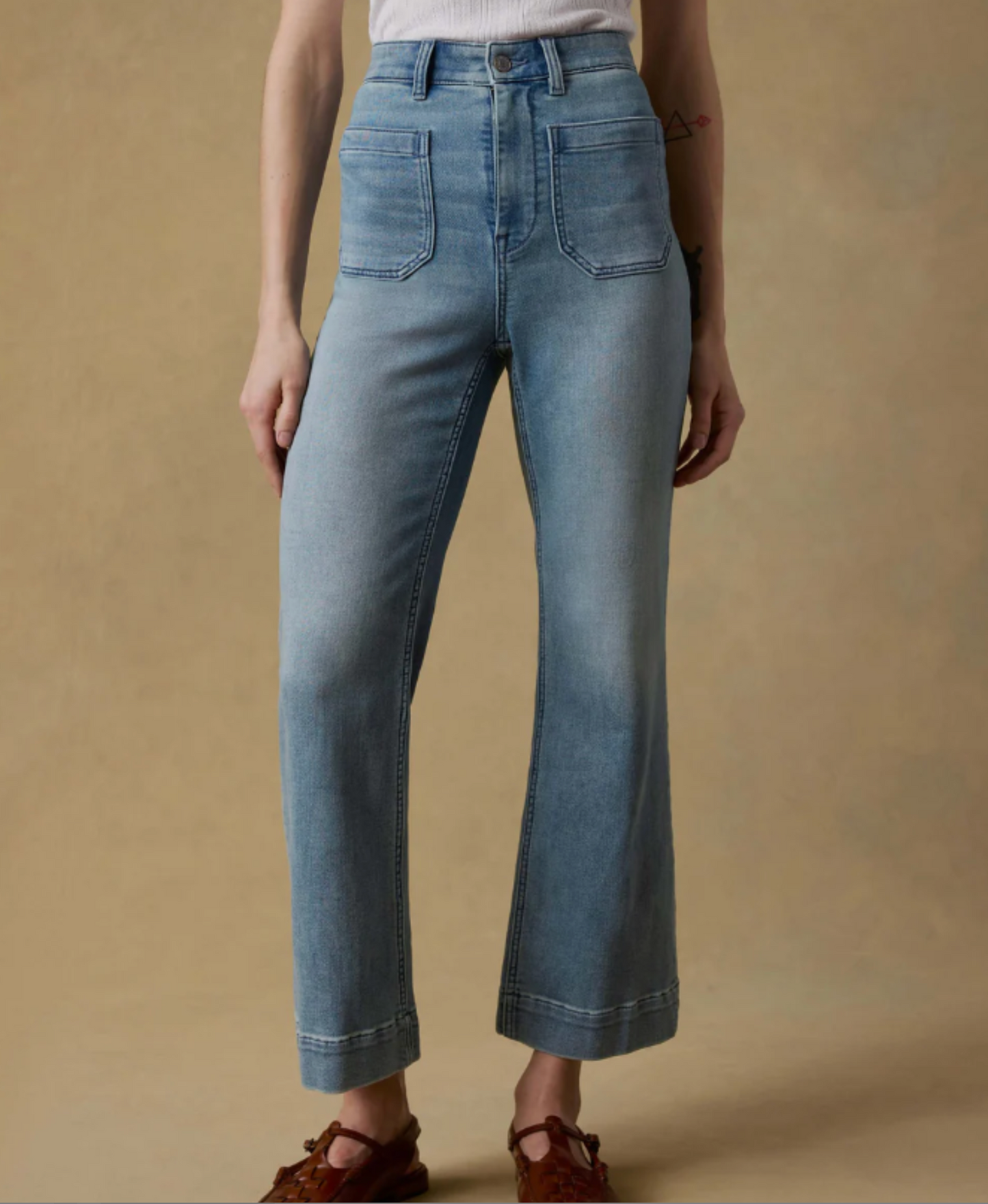 Stretch Terry Patch Pocket Ankle Pant | Eastern Shore Wash