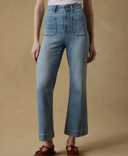 Stretch Terry Patch Pocket Ankle Pant | Eastern Shore Wash